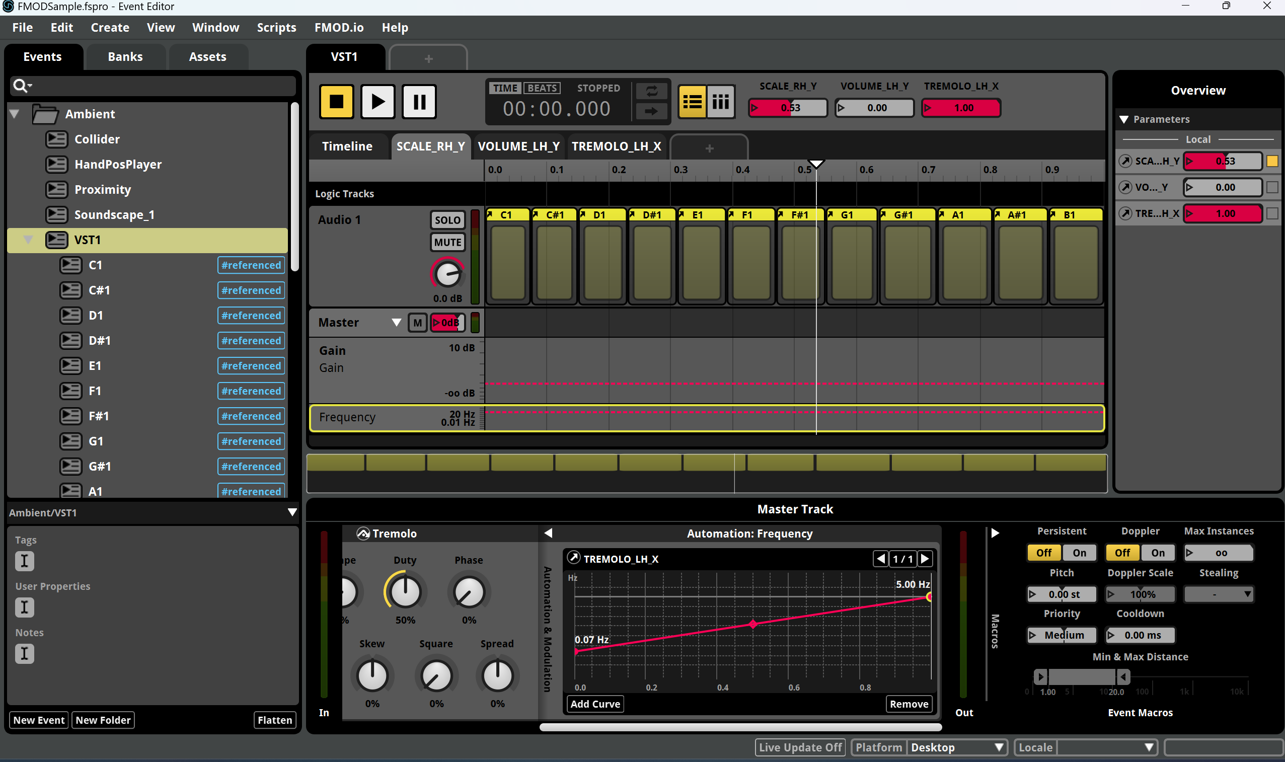 FMOD integration